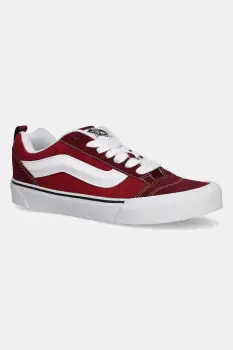 Vans tenisi din piele intoarsa Knu Skool culoarea bordo, VN000D22BRD1 imagine