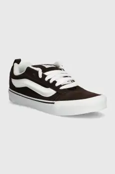 Vans tenisi din piele intoarsa Knu Skool culoarea maro, VN0009QCNWH1 imagine