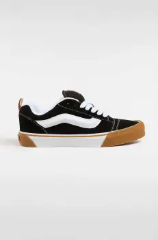 Vans tenisi din piele intoarsa Knu Skool culoarea negru, VN0009QCCJI1 imagine