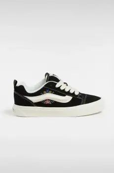 Vans tenisi din piele intoarsa Knu Skool culoarea negru, VN000D75F2B1 imagine