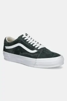 Vans tenisi din piele intoarsa Premium Classics LX Old Skool culoarea verde, VN000CXUPRM1 imagine
