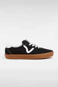 Vans tenisi din piele intoarsa Sport Low culoarea negru, VN000CQRB9M1 imagine