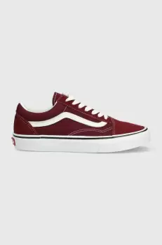 Vans tenisi Old Skool femei, culoarea bordo imagine