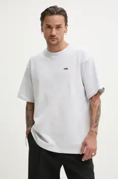 Vans tricou barbati, culoarea gri, neted, VN000P1P1QI1 imagine