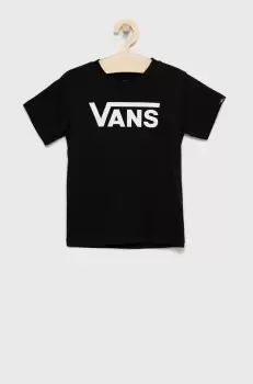 Vans Tricou de bumbac pentru copii culoarea negru, cu imprimeu imagine
