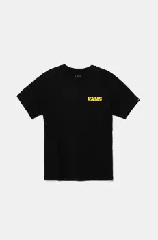 Vans tricou de bumbac pentru copii HASTA LA SHAKA culoarea negru, cu imprimeu, VN000NWQBLK1 imagine