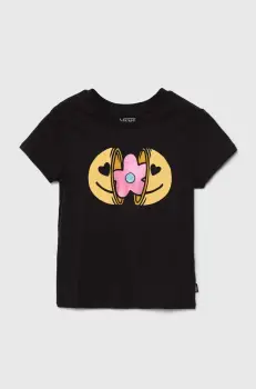 Vans tricou de bumbac pentru copii Inner Child culoarea negru, VN000JAKBLK1 imagine