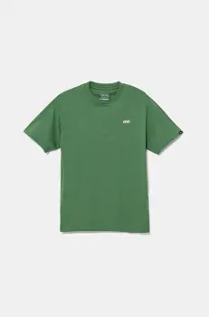 Vans tricou de bumbac pentru copii LEFT CHEST TEE culoarea verde, cu imprimeu, VN0A4MQ3BR11 imagine