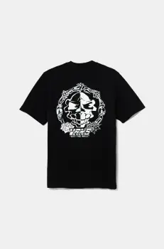 Vans tricou de bumbac pentru copii Mister Sinister culoarea negru, cu imprimeu, VN000MK8BLK1 imagine