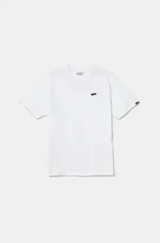 Vans tricou de bumbac pentru copii SALTON culoarea alb, uni, VN000P5SWHT1 imagine