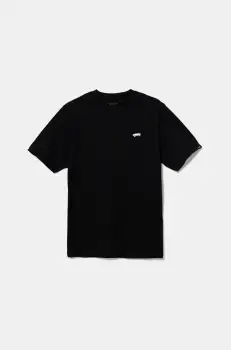 Vans tricou de bumbac pentru copii SALTON culoarea negru, neted, VN000P5SBLK1 imagine