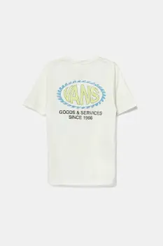 Vans tricou de bumbac pentru copii Shreddler culoarea alb, cu imprimeu, VN000MKQFS81 imagine