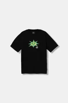 Vans tricou de bumbac pentru copii Star Checker SS culoarea negru, cu imprimeu, VN000PXSBLK1 imagine