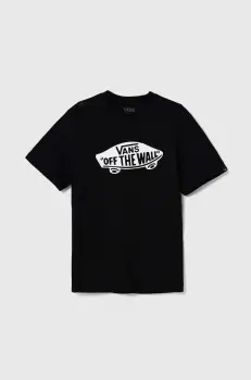 Vans tricou de bumbac pentru copii STYLE 76 culoarea negru, cu imprimeu, VN000IVEBLK1 imagine
