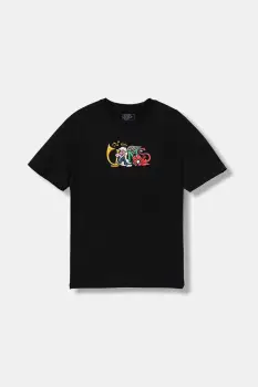 Vans tricou de bumbac pentru copii Vans Good Baddy SS culoarea negru, cu imprimeu, VN000PY7BLK1 imagine