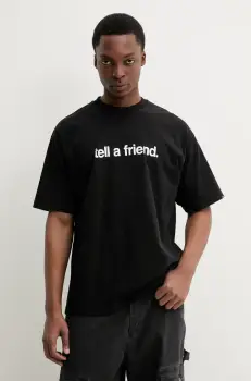 Vans tricou din bumbac barbati, culoarea negru, cu imprimeu, VN000P4YBLK1 imagine