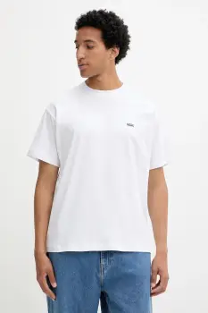 Vans tricou din bumbac culoarea alb, cu imprimeu, VN000R9XWHT1 imagine
