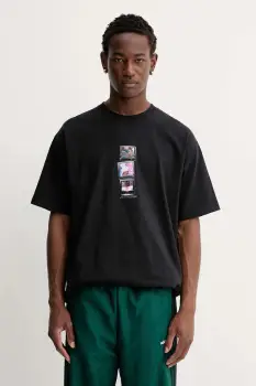 Vans tricou din bumbac culoarea negru, cu imprimeu, VN000PDTBLK1 imagine