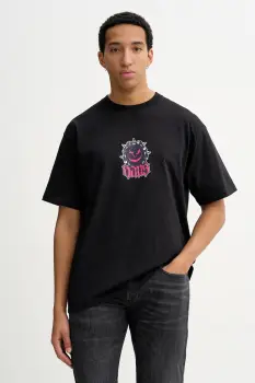 Vans tricou din bumbac culoarea negru, cu imprimeu, VN000PE7BLK1 imagine