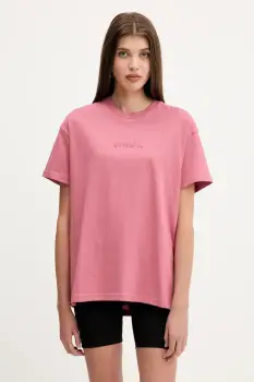 Vans tricou din bumbac culoarea roz, VN000RANZRY1 imagine