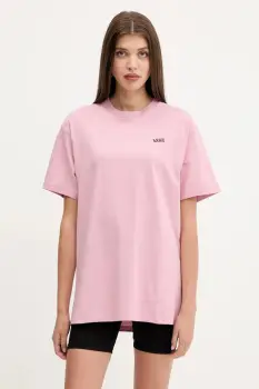 Vans tricou din bumbac culoarea roz, VN0A7RSREN71 imagine