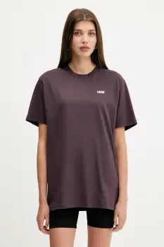 Vans tricou din bumbac culoarea violet, VN0A7RSREMS1 imagine