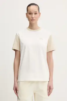 Vans tricou din bumbac femei, culoarea bej, VN000JDKD0D1 imagine