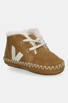 Veja pantofi din piele intoarsa pentru bebe Baby Winter Light ZZ culoarea maro, BA0321030 imagine