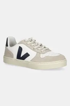 Veja tenisi din piele copii Small V-10 Laces culoarea bej, CX0503807 imagine