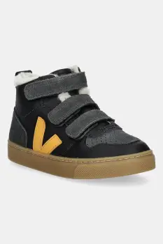 Veja tenisi din piele copii Small V-10 Mid Winter culoarea negru, DF0503814 imagine