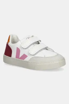 Veja tenisi din piele copii Small V-12 culoarea alb, XV0520979 imagine