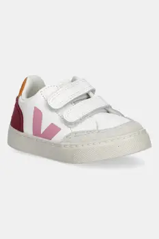 Veja tenisi din piele copii Small V-12 culoarea alb, XV0520979 imagine