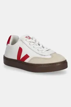 Veja tenisi din piele copii Small Volley culoarea bej, SY2021012 imagine