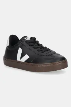 Veja tenisi din piele copii Small Volley culoarea negru, SY2021015 imagine