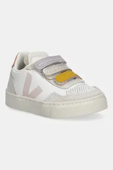Veja tenisi din piele pentru copii Small V-90 culoarea bej, SX2021009 imagine