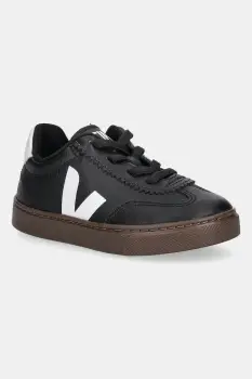 Veja tenisi din piele pentru copii Small Volley culoarea negru, SY2021015 imagine