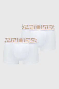 Versace boxeri 2-pack barbati, culoarea alb, AU10181 1A10011 imagine
