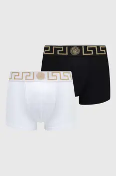 Versace boxeri 2-pack barbati, culoarea alb, AU10181 1A10011 imagine