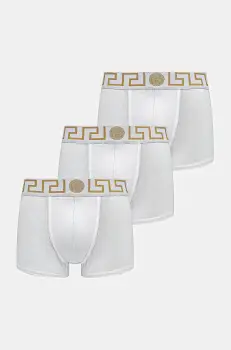 Versace boxeri 3-pack barbati, culoarea alb, AU10326 1A10011 imagine