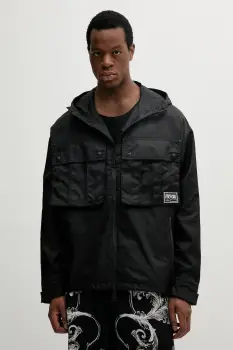 Versace Jeans Couture geaca culoarea negru, de tranzitie, 78GAS410 CQ03D imagine