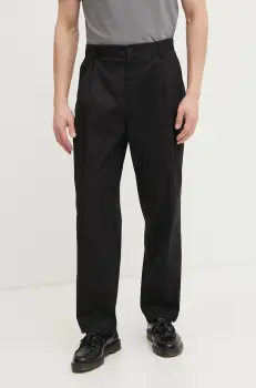 Versace Jeans Couture pantaloni barbati, culoarea negru, drept, 78GAA106 N0311 imagine