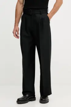 Versace Jeans Couture pantaloni culoarea negru, drept, 79GAA117 N0136 imagine