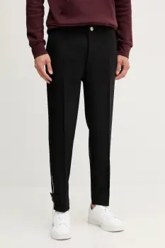 Versace Jeans Couture pantaloni culoarea negru, drept, 79GAA128 N0136 imagine