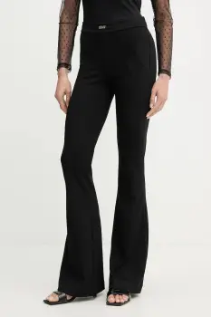 Versace Jeans Couture pantaloni culoarea negru, evazati, high waist, 79HAA105 J0092 imagine