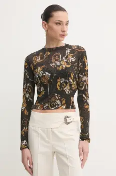 Versace Jeans Couture pulover femei, culoarea negru, light, 78HAFM21 CMN45 imagine