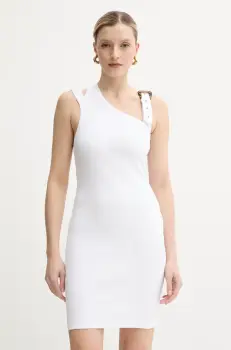 Versace Jeans Couture rochie culoarea alb, mini, mulata, 78HAO9A3 J0004 imagine