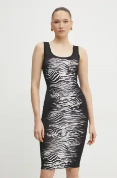 Versace Jeans Couture rochie culoarea negru, mini, mulata, 78HAO9P6 JS476 imagine