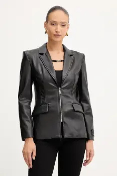 Versace Jeans Couture sacou culoarea negru, un singur rand de nasturi, uni, 79HAQ703 J0195 imagine