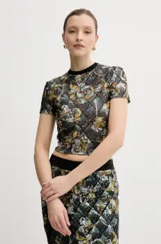 Versace Jeans Couture tricou culoarea negru, 78HAH602 JS443 imagine