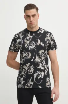 Versace Jeans Couture tricou din bumbac barbati, culoarea negru, modelator, 78GAH6S0 JS458 imagine